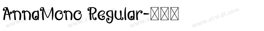 AnnaMono Regular字体转换